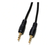 Cabo P2 + P2 Estéreo Pino Ouro 5mts Cor Preto