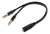 Imagem do Cabo Adaptador Headset Para Fone 2 P2 Macho X 1 P3 Fêmea