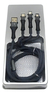 Cabo Usb 3 Em 1 Reforçado V8 / Type-c / Ios Turbo Preto - comprar online