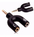 Adaptador Para Fone Headset Microfone Lapela P2 X P3 Áudio Cor Preto - loja online