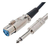 Cabo Microfone E Violão Mono Xlr P10 4,5 Metros