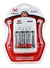 Kit 4 Pilhas Palito Recarregável Aaa + Carregador Bivolt