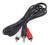 Cabo 2 Rca + P2 Estéreo 1,8 Metros - NOVAREDESTORE