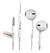 Fone De Ouvido 1,2m Qualidade Na Batida Fo41 Usb P Tipo C Cor Branco