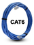 Cabo De Rede Preto Cat6 5 Metros Ethernet Lan Giga 10/1000 Cor Azul na internet