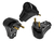 Kit 20 Plugue Pino Macho Prensa Cabo 90º 10a 2p 250v Preto