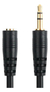 06 Un Cabo Extensor P2 Som 3 Metros Conector Macho/fêmea - NOVAREDESTORE