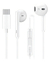 Fone De Ouvido 1,2m Qualidade Na Batida Fo41 Usb P Tipo C Cor Branco - NOVAREDESTORE