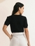 BLUSA POLIAMIDA COM VISCOSE MANGA PRETO - Trio Chic Store