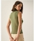 Blusa Modal Sand Washed sem Manga com Gola Degagê - Trio Chic Store