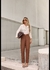 Calça Linho boca Justa Lapela Bolso