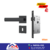 Fechadura Interna Preto Fosco Stam 813/35 Porta Madeira