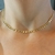 Choker Corações Pendurados - Banho em Ouro 18K - Ibelle Joias