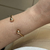 Bracelete Ajustável Esferas Dourado - Banho em Ouro 18K