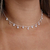 Choker Penduricalhos Pérolas - Banho em Prata 925 na internet