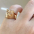 Anel Ajustável Tigre - Banho em Ouro 18K - comprar online