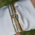 Bracelete Articulado Olho Grego Cravejado - Aço Inox - comprar online