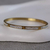 Bracelete Fino Inspiração Cartier Cravejado - Aço Inox