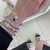 Bracelete Luxo Ondulado Baguetado - Banho em Ródio Branco - Ibelle Joias