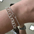 Pulseira Elos Brilhosos Detalhe Oval Central - Banho em Prata 925 na internet