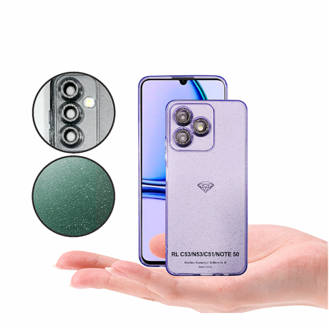 Capinha Compatível com Realme C51 C53 N53 Note 50 Glitter - comprar online