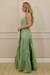 VESTIDO LONGO DECOTE QUADRADO CORES
