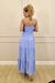 VESTIDO LONGUETE FLORA AZUL - Valentina Fashion Store