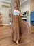 Saia Longa Rodada Caramelo - Valentina Fashion Store