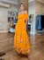 Vestido Longuete Bordado Laranja na internet