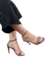 Sandália Flor de Cera | Salto Agulha 10 cm | Forrada em Gliter - loja online