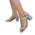 Sandália Flor de Cera | Salto Bloco 6 cm | Tiras - loja online