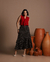 Blusa Crepe Bamboo Liso - Vermelho na internet