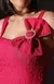 Vestido Tecido Trabalhado com Fivela – Rosa na internet
