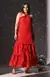 Vestido Longo com Transparência – Vermelho - comprar online