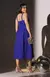 Vestido Tecido Trabalhado com Fivela – Azul Royal na internet