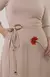 Vestido Canelado Liso - Bege - Free Option 