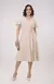 Vestido Marrant com Manga e Faixa - Areia - comprar online
