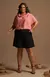 Blusa Plus Crepe Barcelona - Rosa na internet