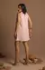 Vestido em Crepe Liso com Gola - Rosa - loja online