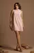 Vestido em Crepe Liso com Gola - Rosa - comprar online