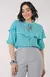 Blusa com Babado - Azul - comprar online