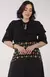 Blusa com Babado - Preto - comprar online