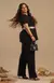 Conjunto Plus Canelado Blusa e Calça - Preto - Free Option 