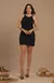 Vestido New Twill - Preto - comprar online