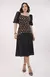 Saia Linho Bordado - Preto - comprar online