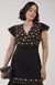 Vestido Linho Bordado - Preto na internet