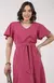 Vestido Marrant com Manga e Faixa - Violeta - comprar online
