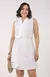 Vestido Crepe Liso - Off White - comprar online