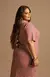 Vestido Plus Viscolycra Listrado - Vermelho - Free Option 