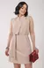 Vestido Crepe Liso - Bege na internet